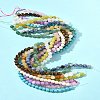 10 Strands 10 Styles Natural & Synthetic Mixed Gemstone Round Beads Strands G-FS0005-90-8