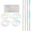 8 Strands 4 Colors Transparent Glass Beads Strands GLAA-TA0001-23-19
