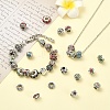 40Pcs 8 Styles Alloy Rhinestone European Beads MPDL-YW0001-04-4