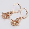 Exquisite Tin Alloy Cubic Zirconia Angel Leverback Earrings For Women EJEW-BB13398-3