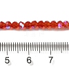 Electroplate Transparent Glass Beads Strands EGLA-A035-T3mm-L01-4