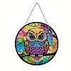 Owl Pattern DIY Diamond Painting Pendant Decoration Kit PW-WG50849-01-1
