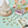 26Pcs 26 Styles Rack Plating Brass Pendants KK-SC0005-89-3