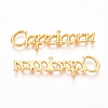 Golden Plated Alloy Cabochons PALLOY-WH0068-08F-1