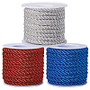 3 Rolls 3 Colors Polyester Cord OCOR-CY0001-25B-1