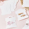 100Pcs Blank Paper Hair Clip Display Cards CDIS-SP0001-36-7