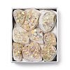 9Pcs Electroplate Natural Citrine Cluster Display Decorations G-H084-01A-1