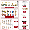 Alloy Enamel Pendants & Alloy Safety Pin Brooch AJEW-SP0002-04-2