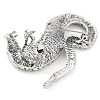 Rhinestone Brooch Pin JEWB-Z031-03AS-3