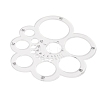 Transparent Acrylic Round Leather Cutting Tool AJEW-WH0505-19-3