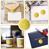 12 Sheets Self Adhesive Gold Foil Embossed Stickers DIY-WH0451-048-4