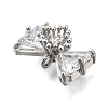 Brass Pave Cubic Zirconia Charms KK-Q048-13P-2