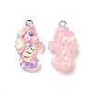 Transparent Resin Pendants RESI-J023-05A-1