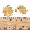 Ion Plating(IP) 304 Stainless Steel Stud Earrings for Women EJEW-M089-03G-5