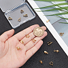 16Pcs 4 Styles 304 Stainless Steel SIce Pick Pinch Bails STAS-UN0059-73G-4