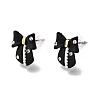 Alloy & Resin Pearl Stud Earrings EJEW-G466-01G-2
