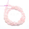 Natural Twist Rose Quartz Beads Strands G-L243B-08-2