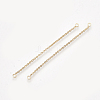 Brass Chain Links connectors X-KK-T044-03A-G-1