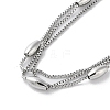 Non-Tarnish 304 Stainless Steel Box Chain Necklaces NJEW-M213-02P-2