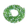 AB Color Plated Transparent Glass Beads Strands GLAA-G127-01-01M-3