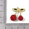 Brass Micro Pave Cubic Zirconia Pendants KK-H072-12G-01-3