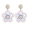 Alloy Resin Stud Earrings for Women WGDCBB9-01-2