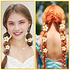30Pcs 3 Styles Foam Artificial Frangipani Flower Aligator Hair Clips PHAR-SP0001-23B-5