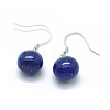 Natural Gemstone Dangle Earrings EJEW-O093-01-3