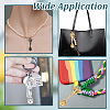6Pcs 3 Colors Alloy & Natural Gemstone Pendants PALLOY-HY00092-5