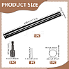 1Pc High Carbon Steel Ceiling Leveling Sleeve Screw Rod AJEW-WA0004-17-2