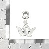 Rack Plating Brass European Dangle Charms KK-R200-04AS-02-3