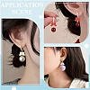 24Pcs 12 Colors Spray Painted Alloy Connector Charms FIND-YW0012-40-6