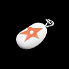 Brass Enamel Pendants KK-CBA10BC-03B-2