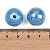 Glazed Porcelain Beads PORC-D001-18mm-12-5