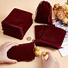   30Pcs Rectangle Velvet Pouches TP-PH0001-21A-3