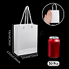 50Pcs Rectangle Cardboard Paper Bags AJEW-NB0007-83-2