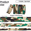 3 Rolls 3 Sizes Camouflage Polyester Grosgrain Ribbon AJEW-WH0695-025-2