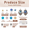Fashewelry DIY Evil Eye Bracelet Making Kit DIY-FW0001-33-4