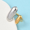 304 Stainless Steel Cuff Open Rings for Women RJEW-B158-02GP-01-3