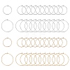 PVD Vacuum Plating 316L Surgical Stainless Steel Hoop Earring Findings STAS-UN0002-85-1