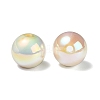 UV Plating Rainbow Iridescent Acrylic Beads PACR-E001-03I-3