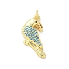 Brass Micro Pave Cubic Zirconia Pendants KK-S511-32G-01-1