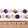 3 Styles Natural Rose Quartz & Prehnite & Amethyst Beads Strands G-P534-A25-01-5