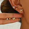 Elegant Stainless Steel Bowknot Stud Earring Sets BX1119-2-3