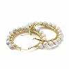 Synthetic Howlite Beaded Hoop Earrings for Women EJEW-C003-03I-RS-2