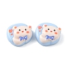 Opaque Cute Cartoon Resin Cabochons CRES-O006-06F-1