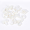 BENECREAT 12Pcs 12 Style Natural White Shell Beads SSHEL-BC0001-12-4