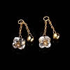 Natural Quartz Crystal Flower Charms PW-WG62F11-01-1