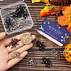 20Pcs 2 Colors Zinc Alloy Pendants with Plastic Beads FIND-SC0012-63-3