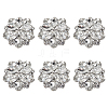 6Pcs Glass Rhinestone Shank Buttons BUTT-FG0001-52P-1